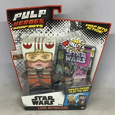 Disney Marvel Pulp Heroes Snap Bots Star Wars Luke Skywalker R2D2 First Edition.