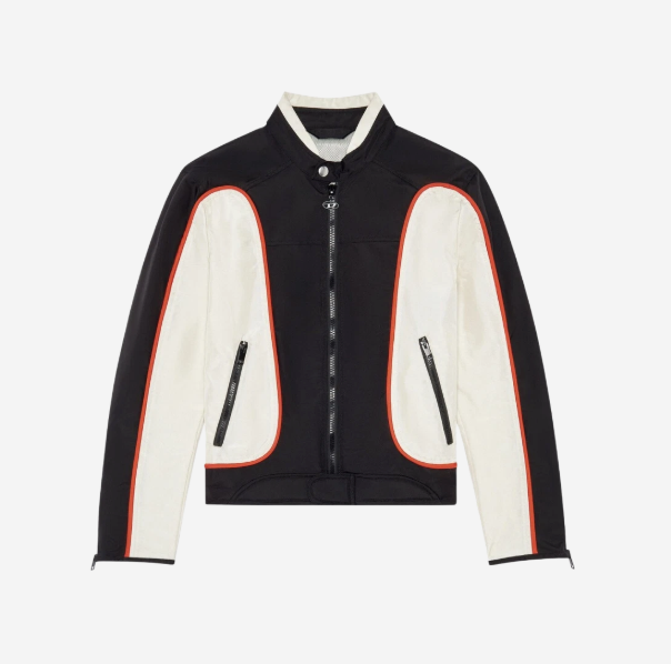diesel バイカージャケット DIESEL(ディーゼル) 90's Leather switching nylon biker jacket