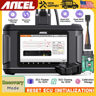 ANCEL Mileage Correction Diagnostic Read IMMO Pin Car Reset ECU ECM Clone Tool