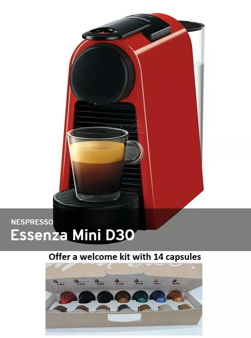 Nespresso Essenza MINI D30 RED 19 bar/220v Coffee Machine Maker +14 mix eBay