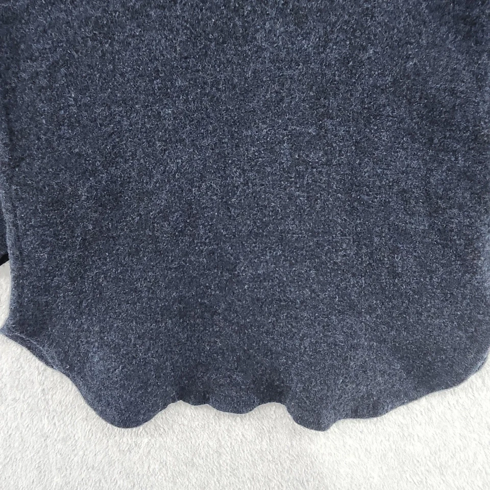 Suéter Tahari Mujer Medio Azul Extra Fino Lana Merino Cuello Alto Acogedor ***** Foto 2 de 4