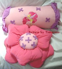 RETIRED DISNEY'S TINKER BELL NEVERLAND TOSS PILLOWS SET of 2 TINKER BELL PILLOWS