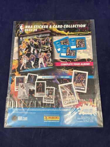 2023-24 Panini NBA Sticker & Card Collection New and Sealed 5 Packs HTF Rare - Picture 7 of 9