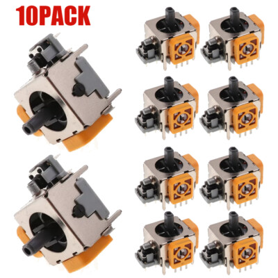 10 Pack Analog Stick Joystick Replacement Parts for PS2 PS3 Xbox360 New