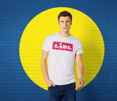 T-shirt Blanc Lidl édition Limitée – Taille L – Pour Homme – Neuf Avec étiquette