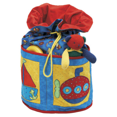Kinder Quilts Muster - Land Ahoi Sack. Kinder Stofftier Sack. Applikation