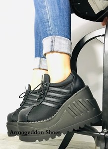 black platform shoes 90s
