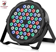 Luces de escenario DMX de 54 LED, luces de fiesta activadas por sonido RGB