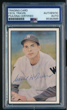 1983 Big League Diamond Classics /10000 Cecil Travis #101 signed auto PSA/DNA
