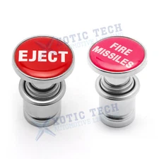 Interior Cars Eject Fire Missiles Buttons Cigarette Lighter Plug Cover Universal