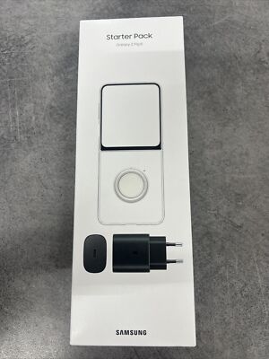 Samsung Starter Pack Set für Galaxy Z Flip5 Schutzhülle + Adapter transparent