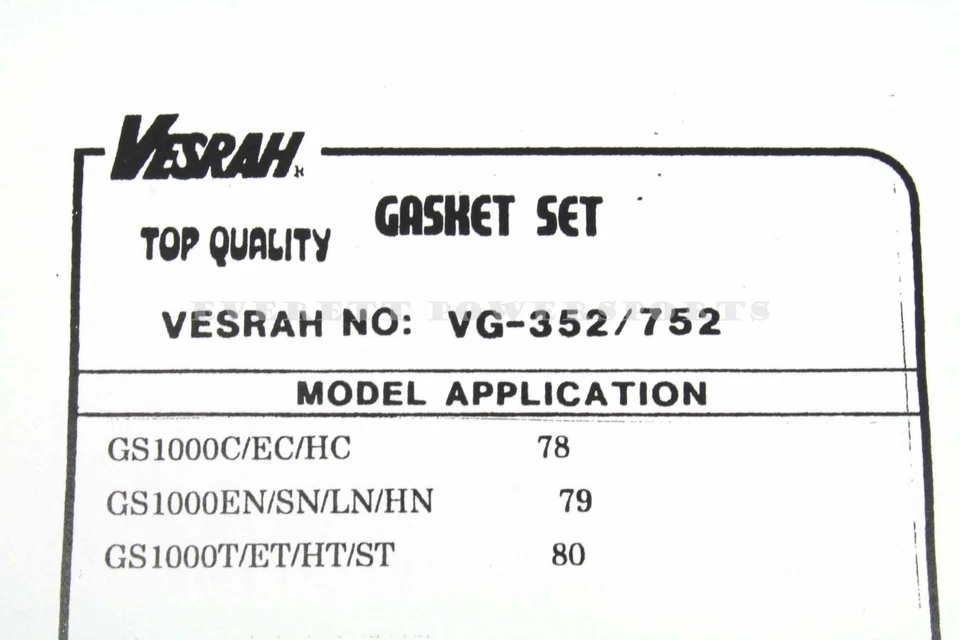 New Complete Engine Gasket Set For Suzuki 1978-1980 GS1000 E S L (See Notes)#E32 - Image 4 of 4