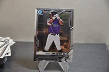 2021 Bowman Chrome Draft Base Set #BDC-195 Adael Amador colorado mlb
