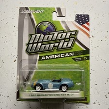 New Factory Sealed Greenlight Motor World 1965 Shelby Cobra 247 S/C