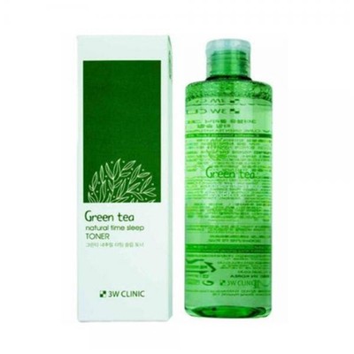 3W CLINIC Green Tea Natural Time Sleep Toner 300ml