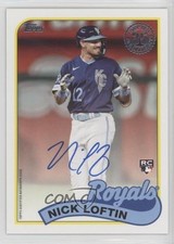 2024 Topps Series 2 1989 Topps Baseball Auto Nick Loftin #89BA-NIL Auto 6k2