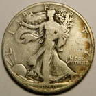 1929 D Walking Liberty Half Dollar 90% Silver G-VG  "As Pictured - Not Cleaned"