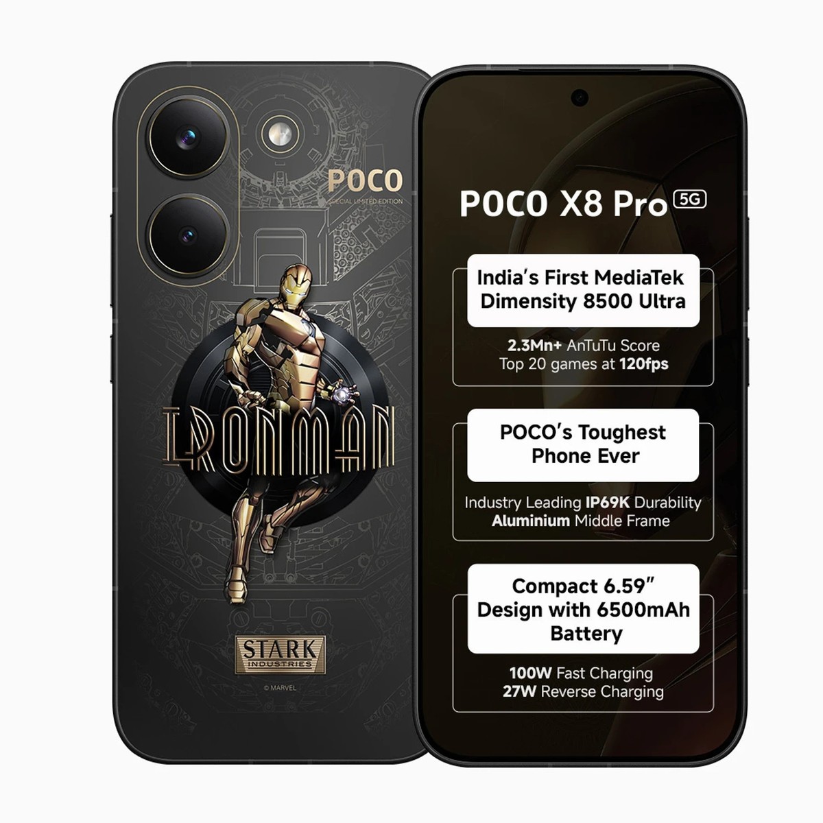 POCO X8 Pro (Iron man edition, 256 GB) (12 GB RAM)- Limited