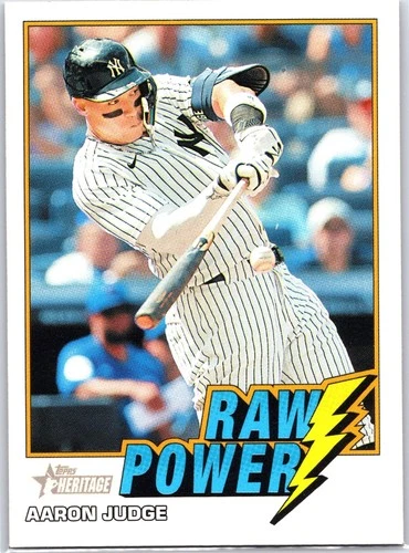 2026 Topps Heritage Aaron Judge Raw Power