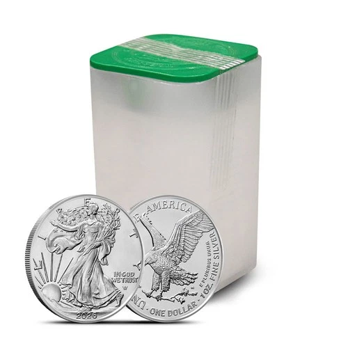 2026 1 oz American Silver Eagle Tube (20 Coins, BU) - product listing photo