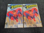 1991 DC COMICS SUPERMAN THE MAN OF STEEL #1 LOT OF 2 VF VINTAGE Combine Shipping