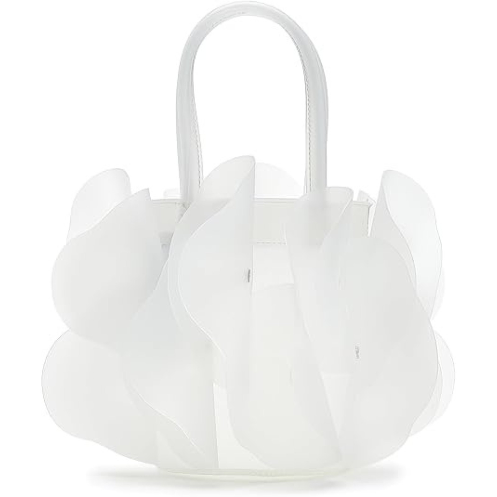 Farm Rio Womens Ivory Jelly Flower Drawstring Two Top Carry Handle Bag OS
