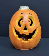 VTG Paper Magic Group Light Up Pumpkin Halloween 1998 Decor Scary Spooky WORKS