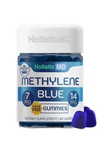 Holistic MD Methylen Blue for Humans USP Pharma Grade 7mMg Berry Flavor 60gumy