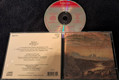 HERBERT HOWELLS Concerto for string orchestra Piano No.2 1992 cd hyperion