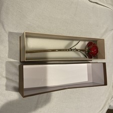 Living Gold Dipped Rose Preserved Flower Real Rose