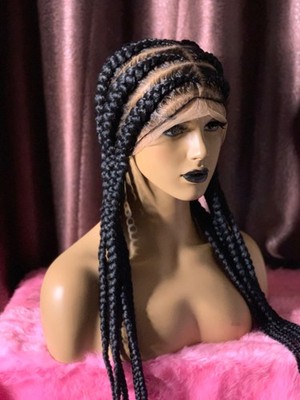 Preorder braided wig for women, full lace braids wig, handmade wig, 360 lace wig