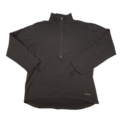 Kathmandu Jumper womens LARGE black long sleeve fleece 1/4 zip Altica Size L