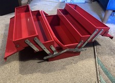Metal Cantilever Fold Out Toolbox 3 Tier - 5 Tray Used In Good Condition
