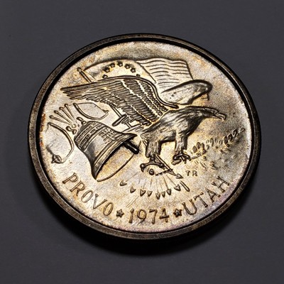 1 oz .999 Silver Round - 1974 Provo Utah Liberty Metals - Colorful