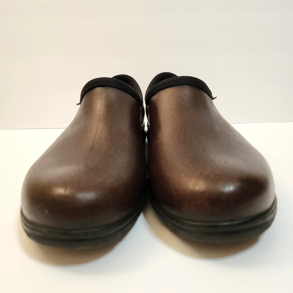 Zueco de lluvia Sloggers de cuero marrón para jardín al aire libre para hombre talla 11 hecho en EE. UU. Foto 3 de 4