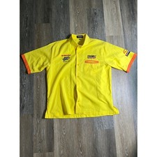 LR Apparel Super Chevy Show Shirt Mens XL Yellow 2004 Racing AutoZone Tremec