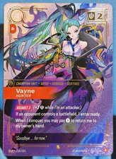 Riftbound Spiritforged Vayne Hunter 223/221 Overnumbered NM — live eBay listing