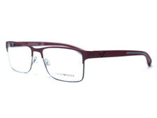 NEW Emporio Armani EA1052 3232 Mens Bordeaux Rubber Eyeglasses Frames 55/17 140