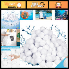Reusable Pool Filter Balls - 4.6 lbs Efficient Replacement for Sand Filters, Las
