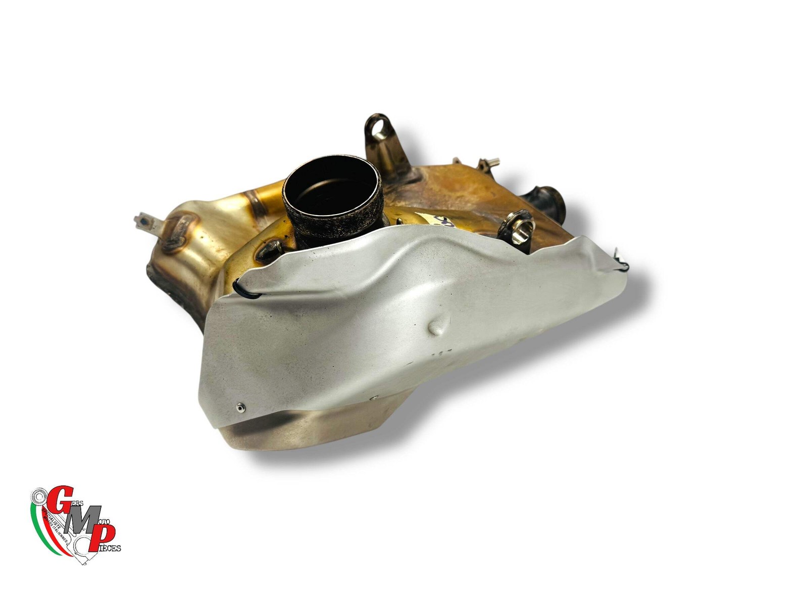 Silencieux d'échappement origine Ducati : finition chrome et design italien