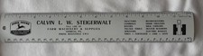 Vintage John Deere/International Harvester tin ruler, 1950's, excellent