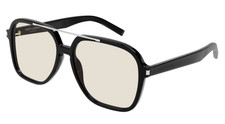 Yves Saint Laurent SL545 Sunglasses in Black with Light Yellow Lenses