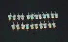 WHOLESALE 11PR 925 SOLID STERLING SILVER ETHIOPIAN OPAL STUD EARRING LOT