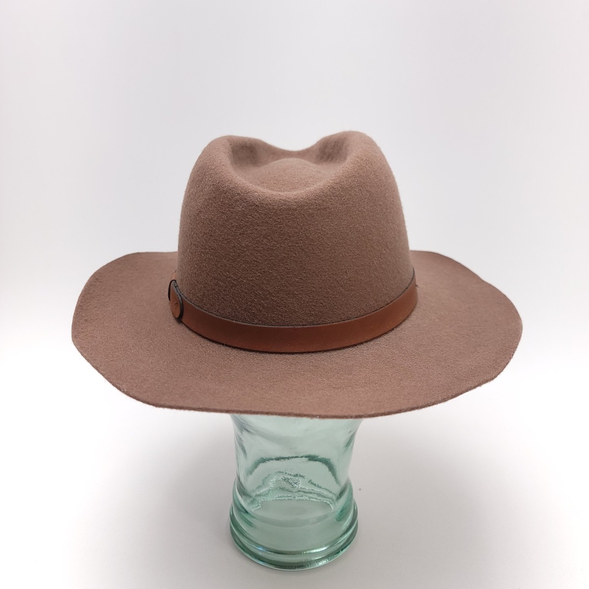 Vintage Expres BEE HAT CO. Brown Wool Felt Western Cowboy Hat Size Medium 7 1/8 View 5