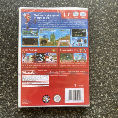 Super Mario Bros Wii Nintendo Wii 2009 PAL , Brand New - Picture 4 of 4