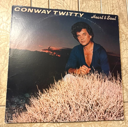 Vintage Vinyl LP Record-CONWAY TWITTY -HEART & SOUL-MCA 1980