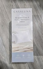 Standard/Queen Medium/Firm Memory Foam Down Alternative Firm Pillow Casaluna