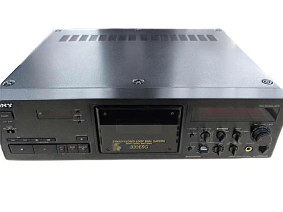 Sony TC-K333ESG Cassette Tape Deck Recorder Black Home Audio