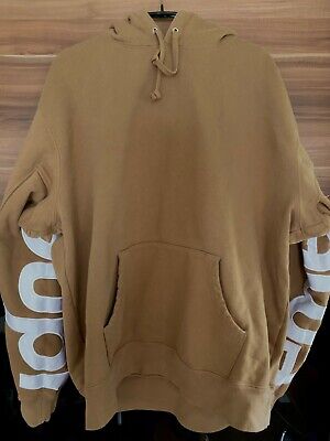 Supreme Cropped Panels Hooded Sweatshirt light brown | eBay Supreme Cropped Panels Hooded Sweatshirt light brown | eBay