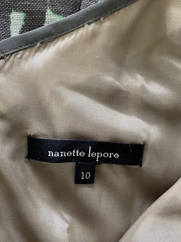 Nanette Lepore In The Wild Animal Print Sleeveless Dress SZ 10 Silk Linen - Picture 5 of 7